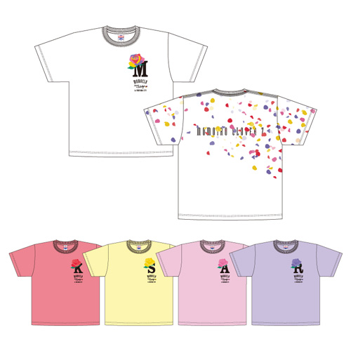 春一福山のバラ色Tシャツ