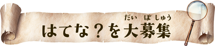 はてな?を大募集